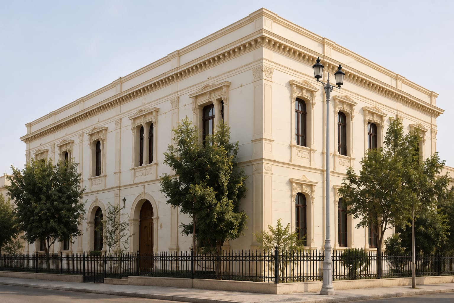 تركيب GRC مبنى ساحة المتحف اليوناني الروماني
